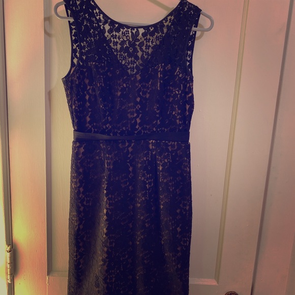 BCBGMaxAzria Dresses & Skirts - BCBG Black & Cream Lace Dress